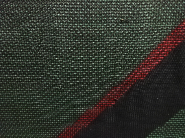 JAPANESE KIMONO / ANTIQUE KIMONO / SILK / DORO OSHIMA TSUMUGI / WOVEN WAVY STRIPE